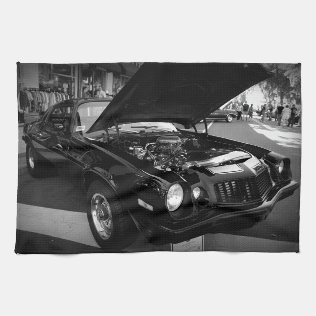 Svart skönhet kökshandduk (Horisontell)