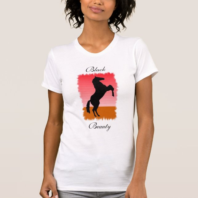 Svart skönhet tee shirt (Framsida)