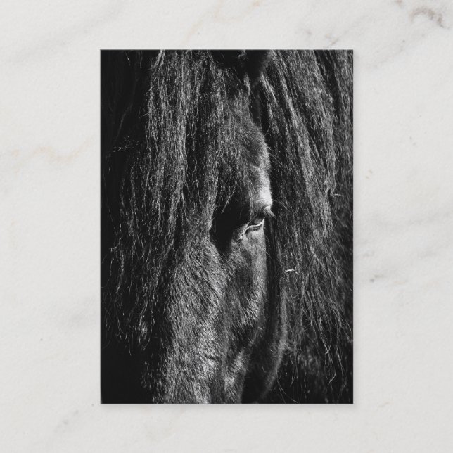 Svart skönhet - visitkort (Framsida)