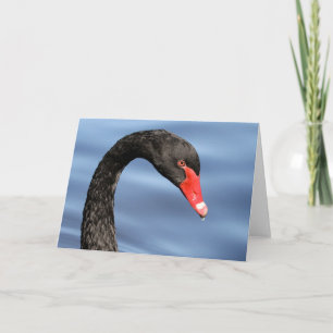Svart skönhethälsningkort kort