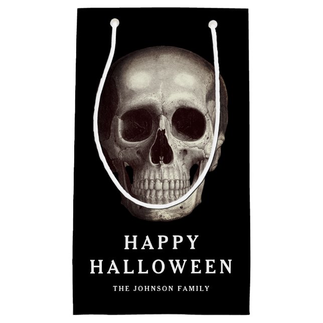 Svart Skräck Skull Halloween (Framsidan)