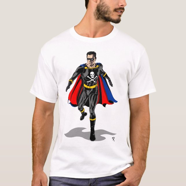 Svart skräckklassiker tee shirt (Framsida)