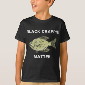 Svart skrapie Crappie Art T Shirt