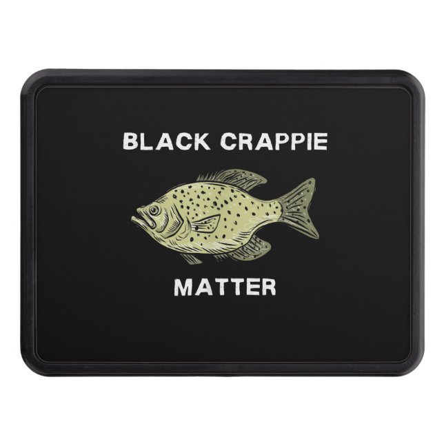 Svart skrapie - Crappie-fisk Art Dragkroksskydd (Framsidan)