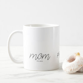 Svart Skrift Etablerad Mamma Kaffemugg