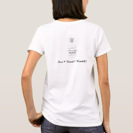 Svart Skript Anställd Namn Företag Logotyp T Shirt