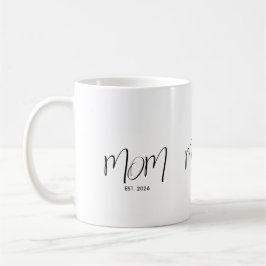 Svart Skript Etablerad Mamma Kaffemugg