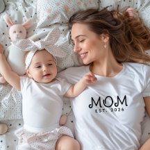Svart Skript Etablerad Mamma