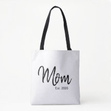 Svart Skript Etablerad Mamma