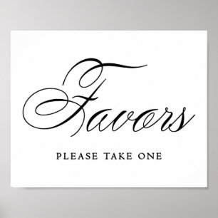 Svart skript för elegantens favoriter VÅGRÄT BOR Poster
