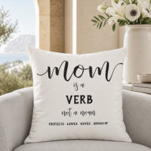 Svart Skript Mamma Är Ett Verb Moderskap Citat
