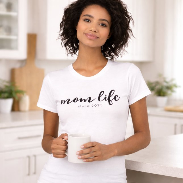 Svart Skript Mamma Liv T Shirt (Skapare uppladdad)