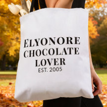 Svart Skriptnamn Etablerad Chokladälskare