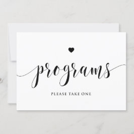 Svart skriptprogram Skriv ett tecken