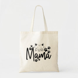 Svart Skriv ut Tass Art Cute Tote Bag för Mamma i  Tygkasse