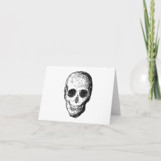 Svart skull. kort