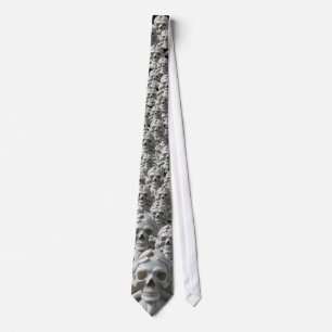 Svart Skulled Tie med piratdöskallar & ben Slips