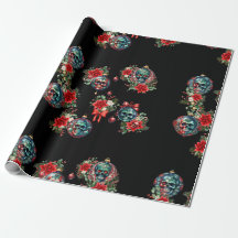 Svart skullig Papper julomformning