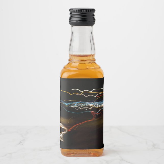 svart skytte spritflaskor etikett (Framsida)