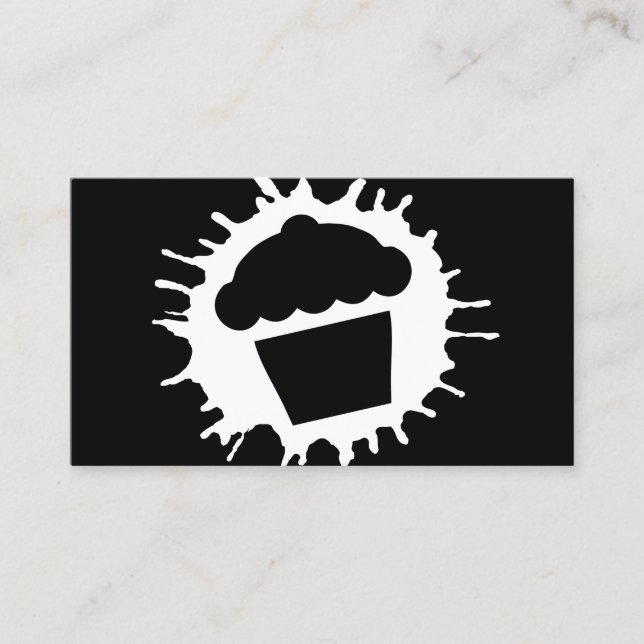 svart slagit kort (Framsida)