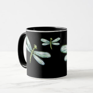 Svart sländadesign mugg