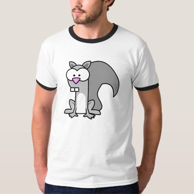 Svart sleeveekorreskjorta tee (Framsida)