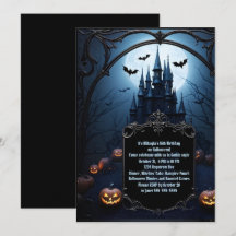 Svart slott Teen Halloween födelsedagsfest