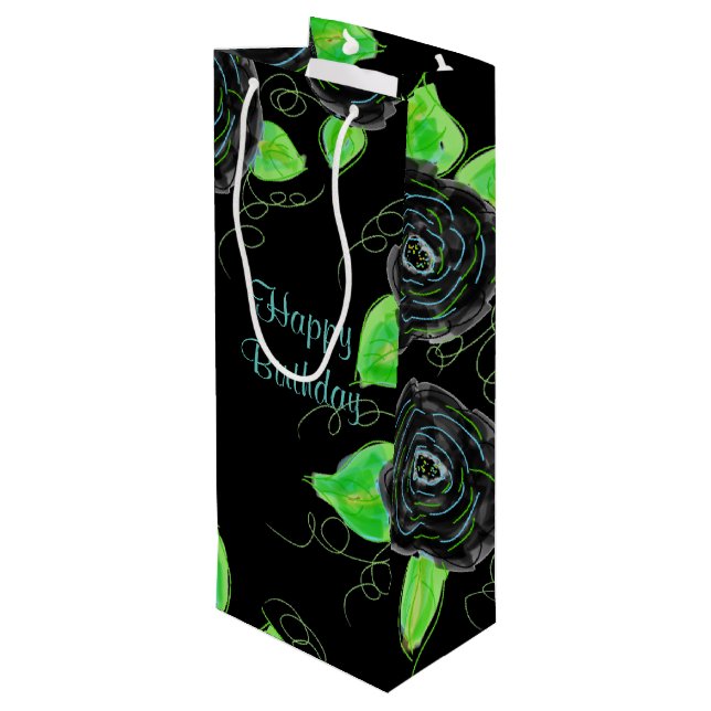 Svart Smala av gift-säck och rosa (Baksidan Vinklad)