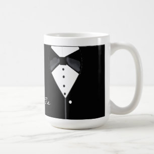 Svart Smokingdesign Kaffemugg