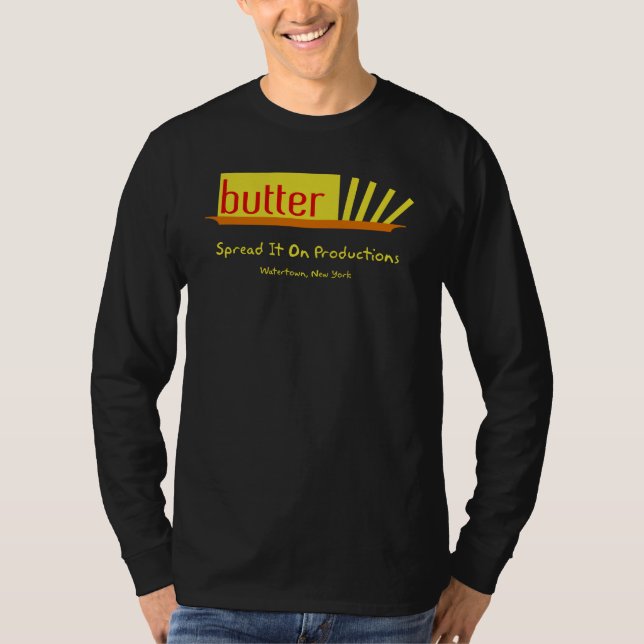 svart smör tee shirt (Framsida)