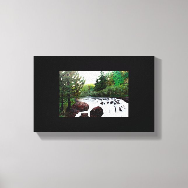 Svart smörmjölksfack canvastryck (Framsida)