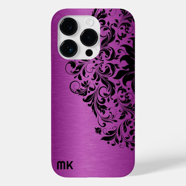 Svart Snöre och text för metallisk maronröd Strukt (Baksida)