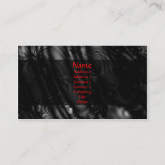Svart snöreFractal Visitkort