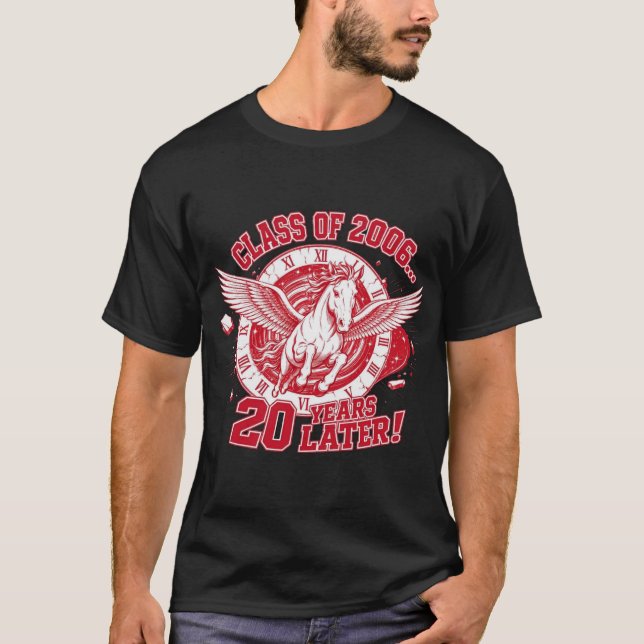 Svart SOA Fighting Pegasus T-Shirt (Framsida)
