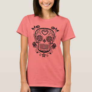Svart sockerskalle med ro tee shirt