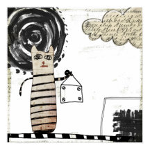 "Svart sol" surrealistisk målning