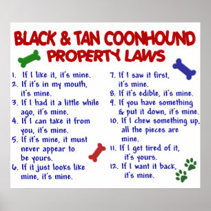 SVART SOLBRÄND COONHOUND PL2 POSTER