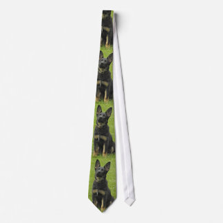 Svart & solbränd GSD-valp Slips