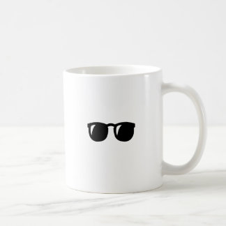Svart solglasögon kaffemugg