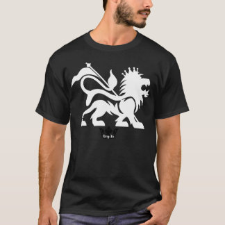 Svart som är lejon av den Judah utslagsplatsen - T-shirt