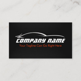 Svart som är röd, bil, automatisk, visitkort
