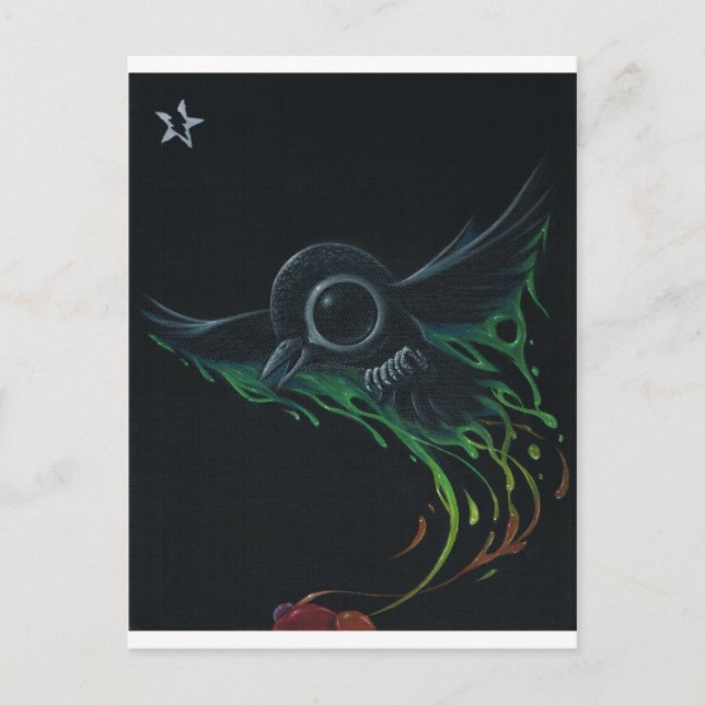 Svart som beck vykort (Framsida)