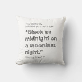 Svart som midnatt - TVILLING- PEAKS dämpar Kudde