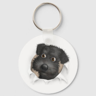 (Svart) som Schnoodle ut slår sönder Nyckelring