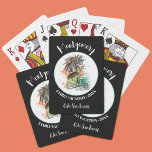Svart sommarfamiljens Vacation Casinokort<br><div class="desc">En roligt på sommarsemestern,  ett kortdäck,  har en sommarsemesterillustration på en svart bakgrund tillsammans med din familj namn,  år och plats i chic.</div>