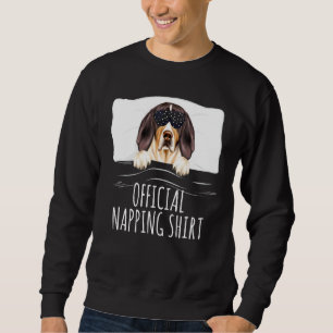Svart sömnmask Treeing Walker Coonhound Officiell Lång Ärmad Tröja