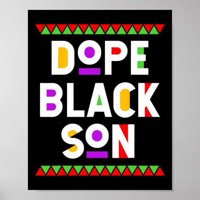 Svart son drog Afrika-amerikansk svart historiemån Poster (Framsidan)
