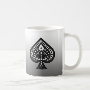 Svart spadar: Pokerkortkostym: Kaffemugg: Jack Kaffemugg