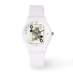 Svart spader Blonde Queen Thunder_Cove Armbandsur