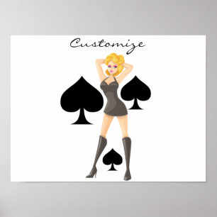 Svart spader Blonde Queen Thunder_Cove Poster
